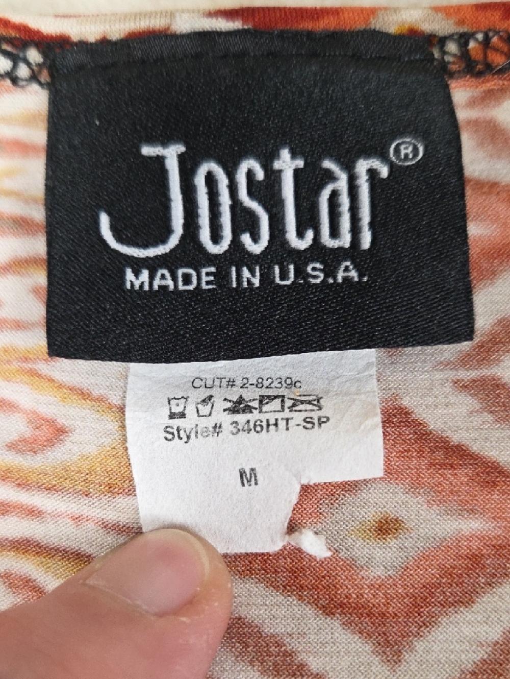 Jostar Rust Multi-Pattern Short Sleeve Tee - Picture 2 of 7